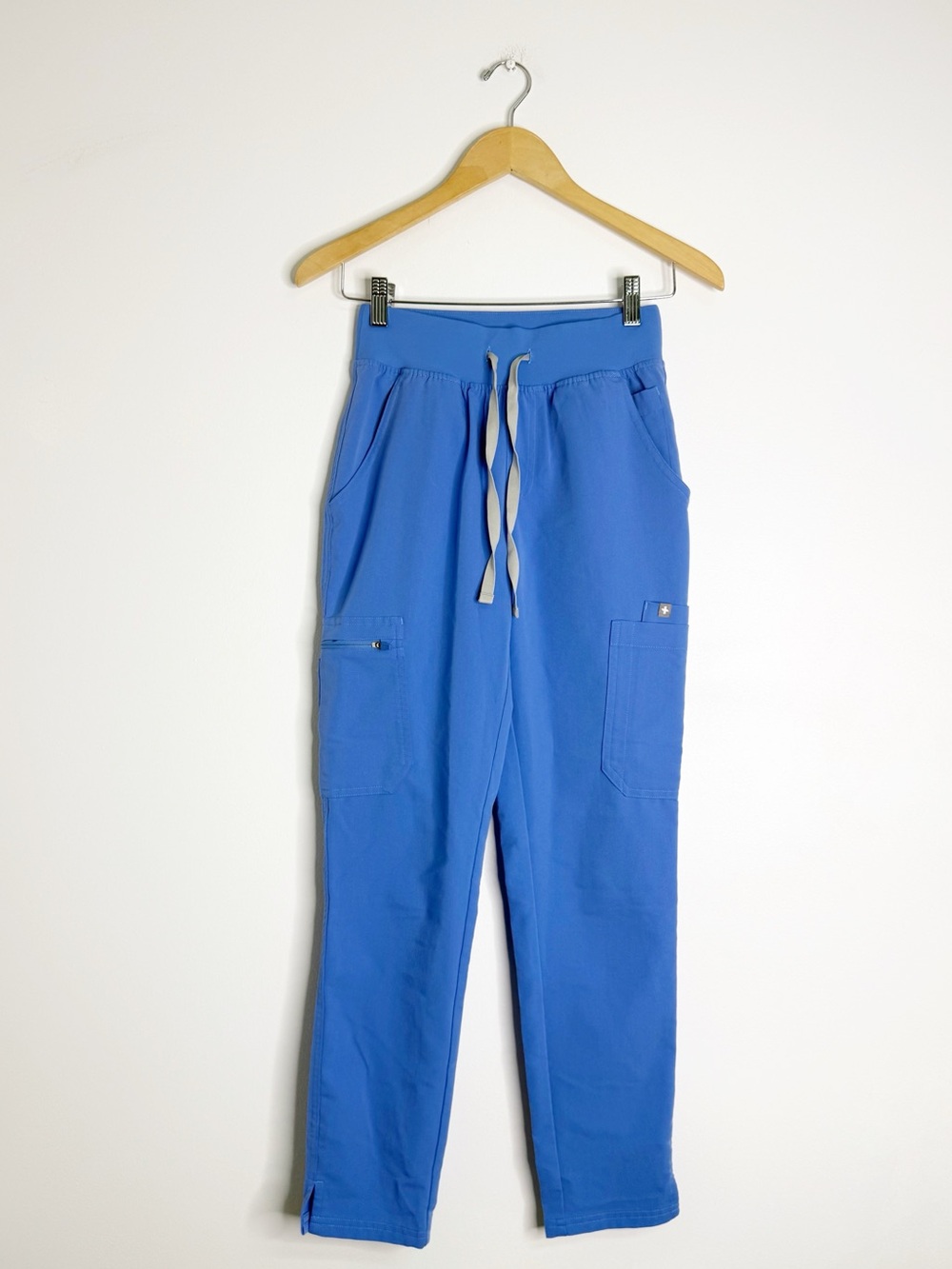 FIGS Yola High-Rise Slim Scrub Pants XXS Petite Blue